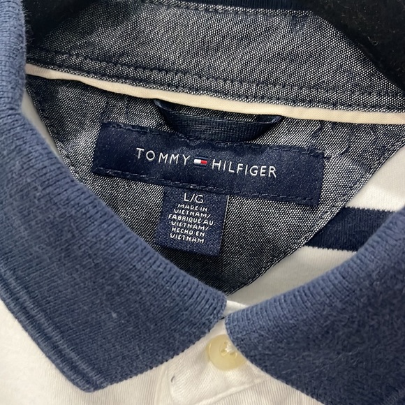Tommy Hilfiger striped polo size large - Picture 2 of 3